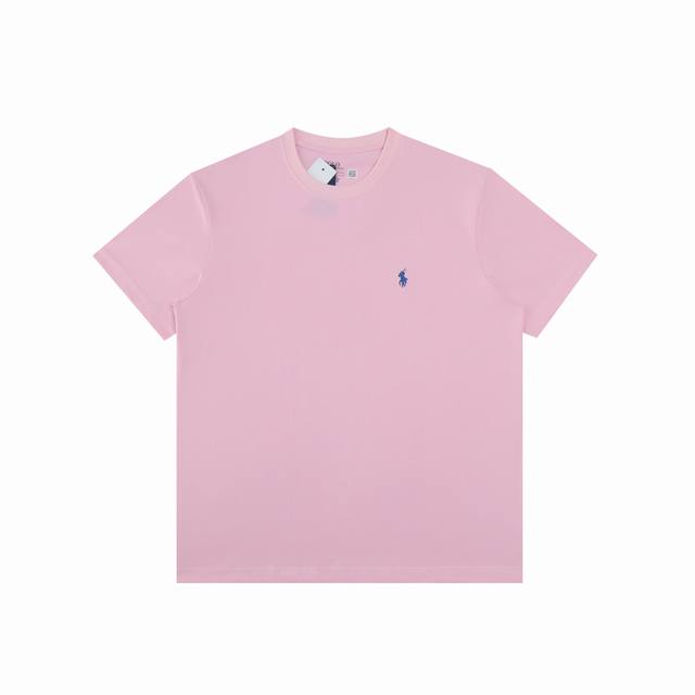 R33 Ralph Lauren 拉夫劳伦夏季新款纯色小马刺绣圆领短袖T恤 官网同步 男女同款 尺码：S-Xxl 颜色：黑色红标 白色 藏青色 浅灰色 蓝色 黑