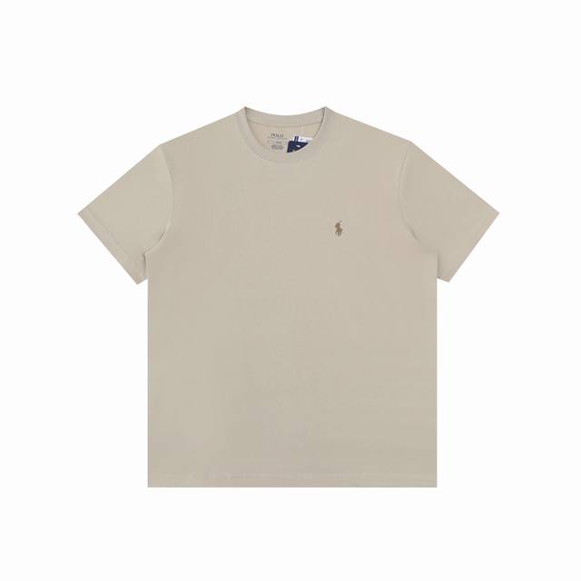 R33 Ralph Lauren 拉夫劳伦夏季新款纯色小马刺绣圆领短袖T恤 官网同步 男女同款 尺码：S-Xxl 颜色：黑色红标 白色 藏青色 浅灰色 蓝色 黑