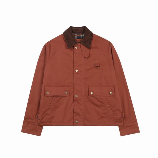 R10 Ralph Lauren拉夫劳伦巴恩风工装纯色单排扣女士短款休闲夹克外套 超级复古的巴恩风 简约格调，尽显不凡品味。 细节之处见真章，精致纽扣设计，品质