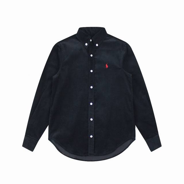 R21 Ralph Lauren拉夫劳伦 四色灯芯绒经典战马小标刺绣情侣长袖衬衫外套！货号：Rl15539 Ralph Lauren 拉夫劳伦经典版棉灯芯绒衬衫