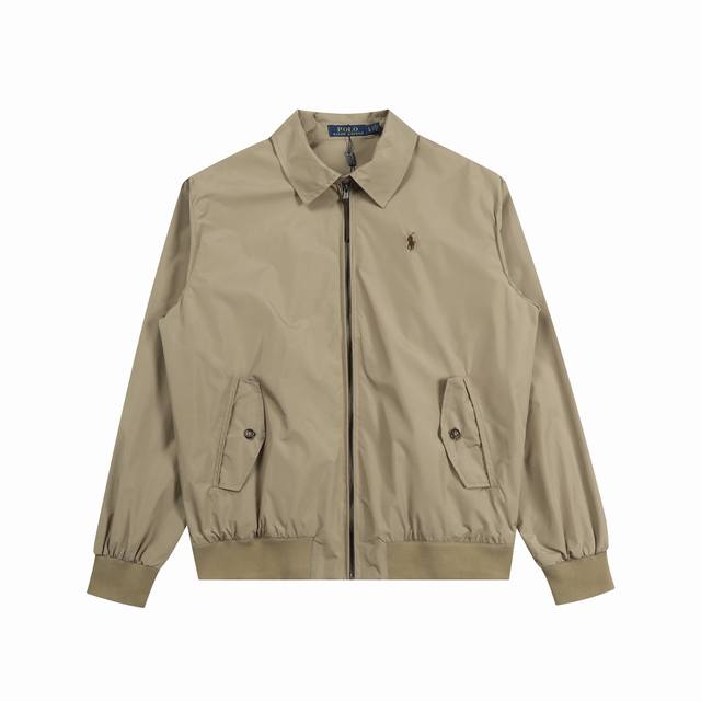 R22 Ralph Lauren拉夫劳伦Polo官网明星同款男装老钱风老干部立领工装哈灵顿防水夹克外套 货号：Rl18552 各大网红明星上身 原版复刻 顶级版