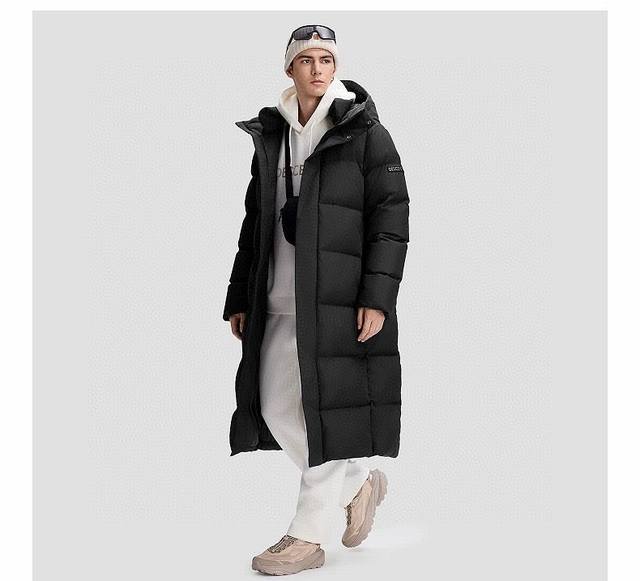 款号：Tt125 D黑白男女同款情侣款Descente迪桑特Skistyle系列Heatnavi男女款长款鹅绒运动羽绒服 颜色：黑色白色 尺码：S Xl Des