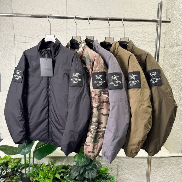 魔术贴可撕随机送 Arcteryx 始祖鸟男女款军鸟 Leaf Cold Gen 2 防风保暖立领棉服 冬季情侣款军版向导级防风软壳立领厚棉服这款外层用了N40