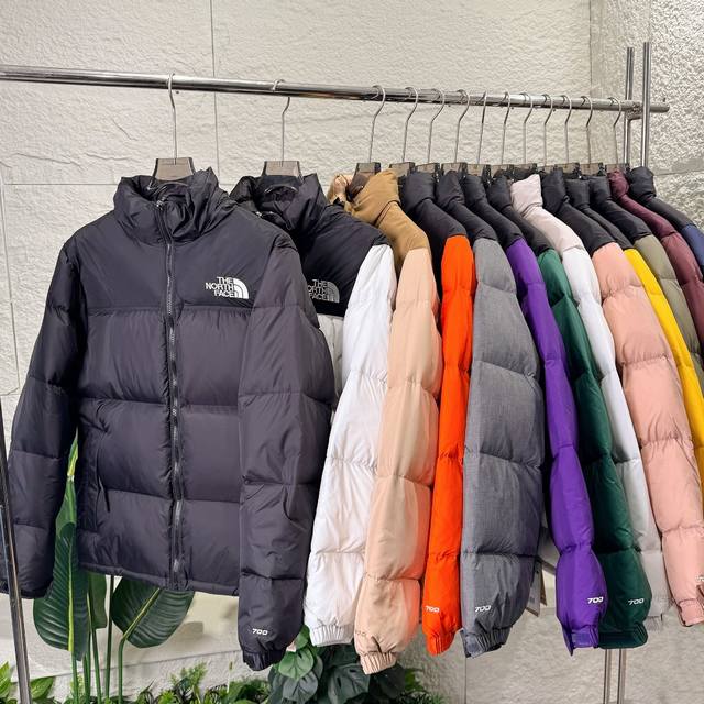 芯片版本 The North Face 1996北面羽绒服男女同款面包服情侣款经典羽绒服校园风校服保暖加厚外套 1996经典 九色合集上新 台湾黑金小格子面料