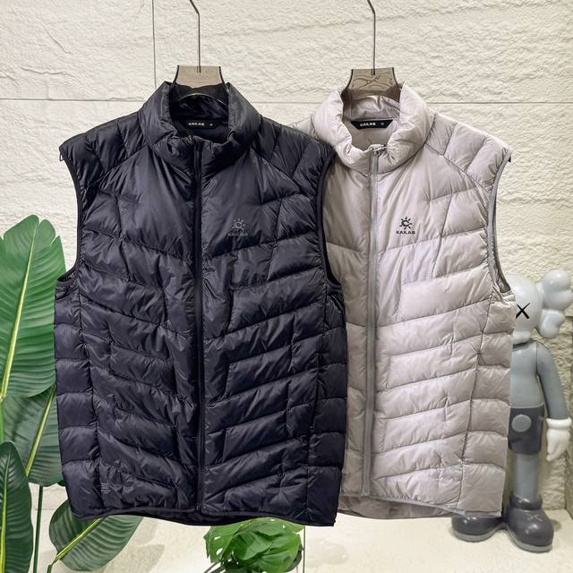 Kailas 凯乐石男女款5000Gt羽绒马甲情侣运动休闲保暖背心内搭外穿作为保暖首选 面料采用原厂 9500-100%Nylon100%尼龙卢勒克斯纱 、我们