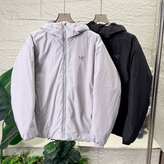2025最新款始祖鸟 Arcteryx Atom Heavyweight Hoody 阿童木Sv 男女同款防风保暖纯色休闲运动连帽棉服外套 始祖鸟 阿童木情侣款