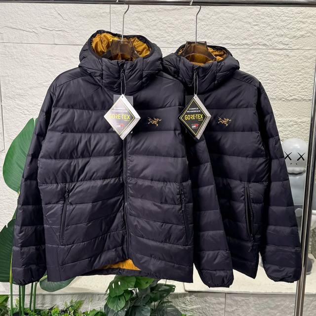 Arcteryx 始祖鸟Thorium Ar 刺绣Logo 24K男女黑金羽绒服 情侣款轻薄羽绒服户外的王者 保暖且不臃肿 新国标90绒填充 750蓬松度 轻盈