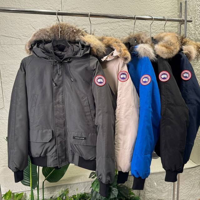 芯片版本 Canada Goose加拿大鹅01短款羽绒服普京同款男女加厚保暖外套情侣款连帽大毛领羽绒服棉袄 最值得入手的性价比超高的鹅。加拿大鹅这几年的曝光度实
