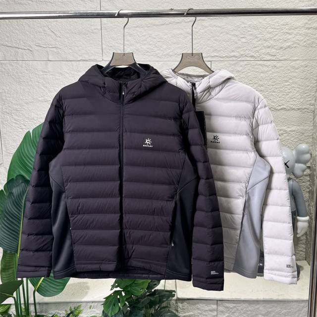 Kailas 凯乐石男女款压胶羽绒服情侣户外运动保暖轻薄外套休闲娱乐两不误。这款轻便拼接软壳材质轻量羽绒，更透气更灵活，800高蓬，鸭绒蓬松保暖，锁住更多热量，