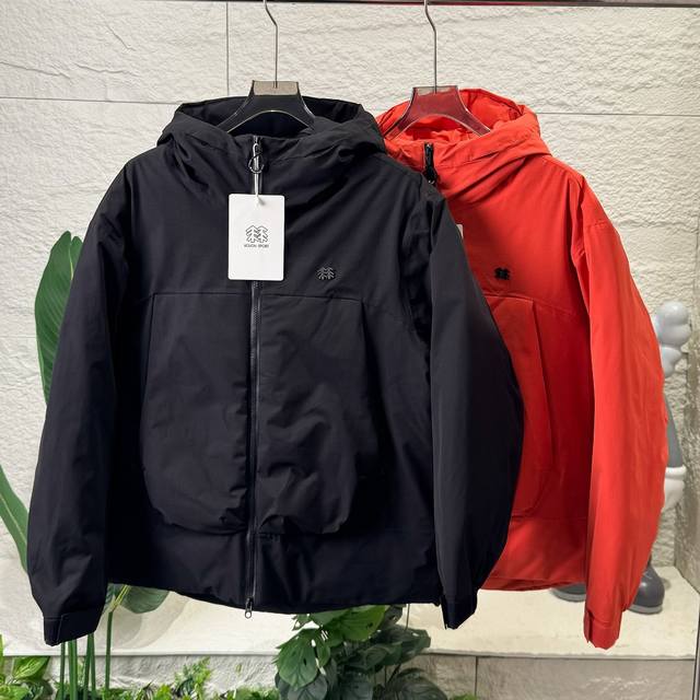 Kolon Sport 可隆Camp Soft Alpine 男女中长款宽松鹅绒羽绒服情侣时尚舒适连帽厚款大衣外套胡歌同款冲锋衣防风防水保暖羽绒服 官网同款 科