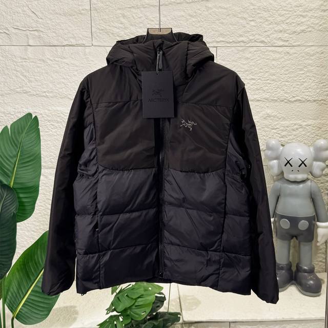 Arcteryx 始祖鸟 Thorium Sv系列 Lo连帽拉链长袖羽绒服 男女同款派克服 新款风帽和肩膀采用的是2L的Gore-Tex，在雨雪天气性能会更出色