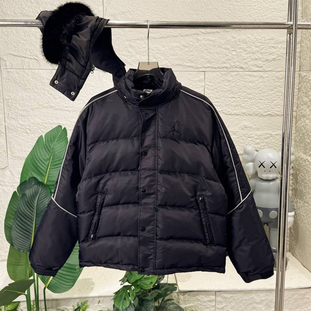 好不怕晚 万针刺绣 Supreme X Jordan 联名款 Fw24 Week7 Puffer Jacket 下摆抽绳Logo印花拉链连帽开合柔软棉服 男女同