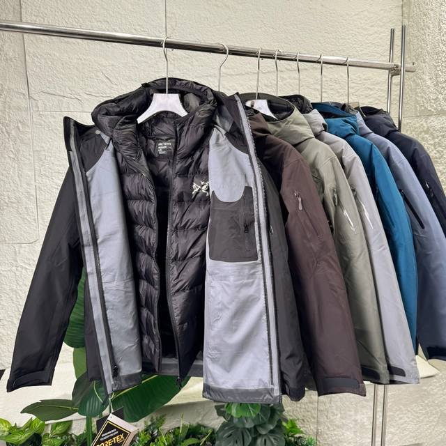 始祖鸟男女款Macai Jacket三合一羽绒服情侣款买菜可拆卸羽绒内胆冲锋衣 巨巨巨保暖，寒冬必备，一件过冬系列