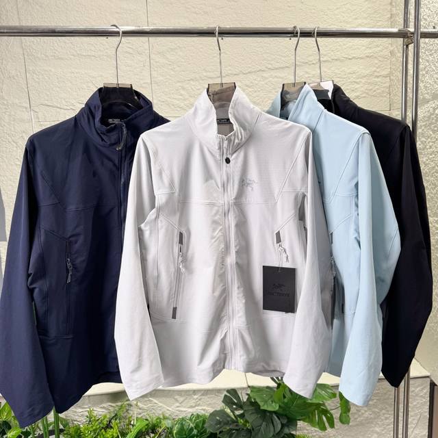 独家臻品 Arc'teryx Gamma Hoody Or Jacket夏季立领软壳外套 情侣同款城市通勤冲锋衣户外百搭耐磨通勤全新 六边形战士 始祖鸟男女Ga