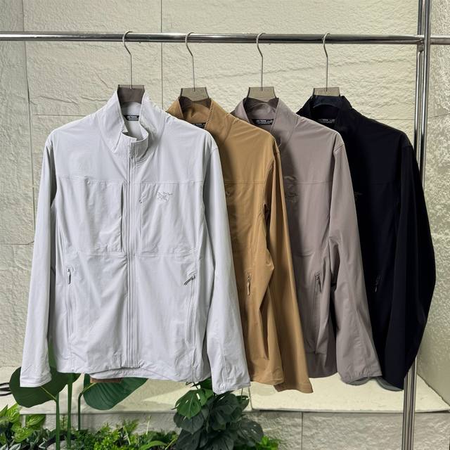 Arcteryx 始祖鸟 Gamma Lightweight伽玛薄款立领情侣纯色轻薄软壳户外透气防风轻量速干跑步夹克外套 男女情侣款 始祖鸟Gamma Ligh