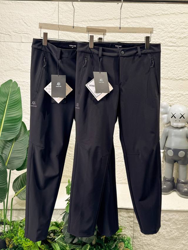 Kailas 凯乐石墨脱Gtx软壳裤男女防风加绒保暖休闲裤透汽户外运动徒步情侣款冲锋裤加绒加厚加棉工装裤 采用Gore-Tex Windstopper 面料，持