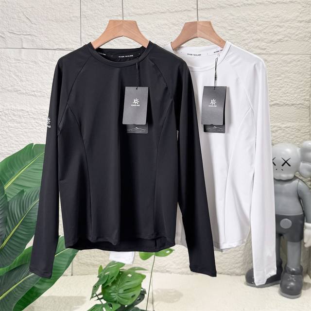 独家臻品 Kailas 凯乐石女款Seco打底衫不管您是居家还是出门旅游，都是一件必不可少的内搭。女士户外圆领长袖T恤卫衣！ 颜色：黑色 白色 尺码：M L X