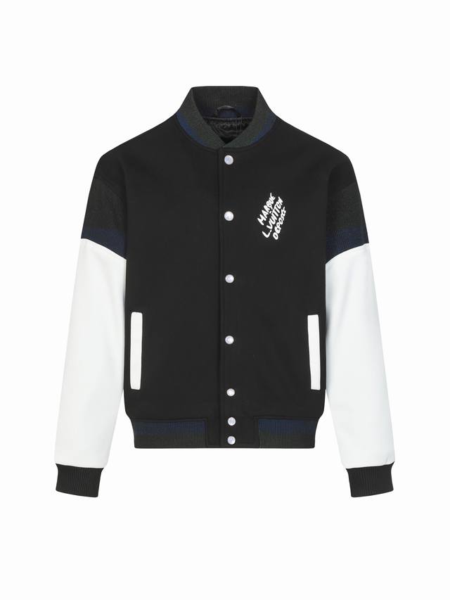 Louis Vuitton 路易威登25Ss棉质针织束腰夹克棒球服 正品22000购入开发 570克赛尔棉潮牌卫衣料 470克精梳棉双股珠地面料 彩色渐变罗纹