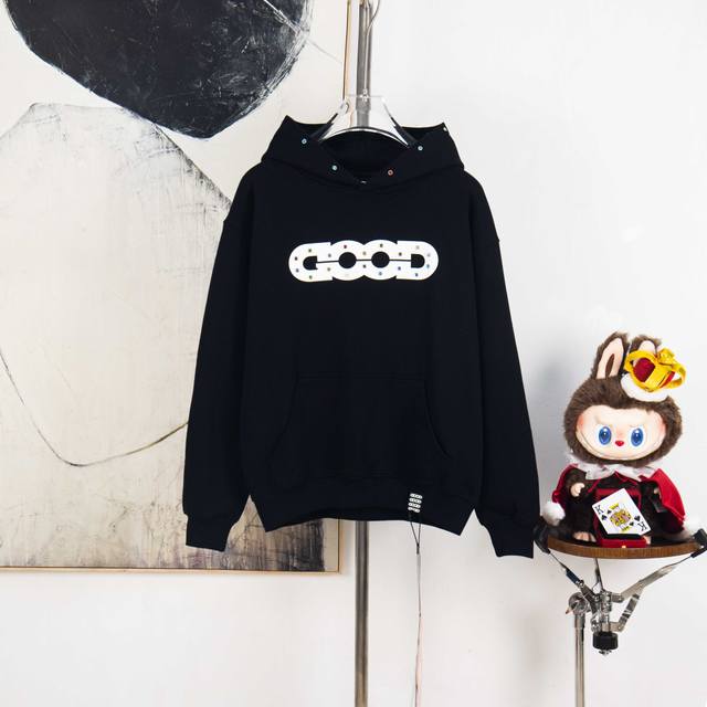 Zp版本［独家供应］ Goodbrand宝石彩钻长袖连帽卫衣 重工制作 扫码秒进官网 全部定制原版一致 超多细节所见即所得 认准独家背景 正儿八经500克纯棉大
