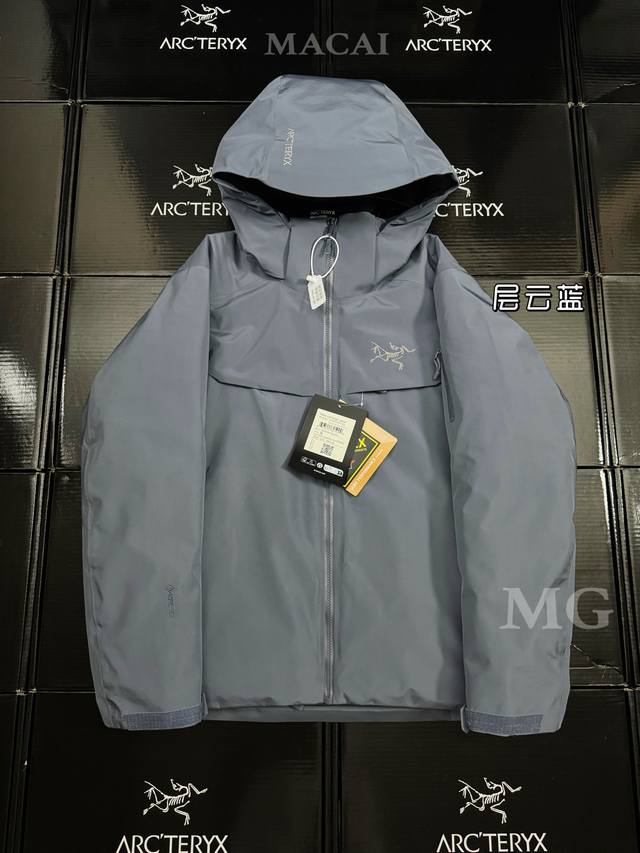25年最新版 顶级版本 Arcteryx始祖鸟Macai Jacket冬季新款男连帽防水买菜羽绒服滑雪服Gtx 750蓬鹅绒 标配搜救器 眼镜布，细节全部对版。