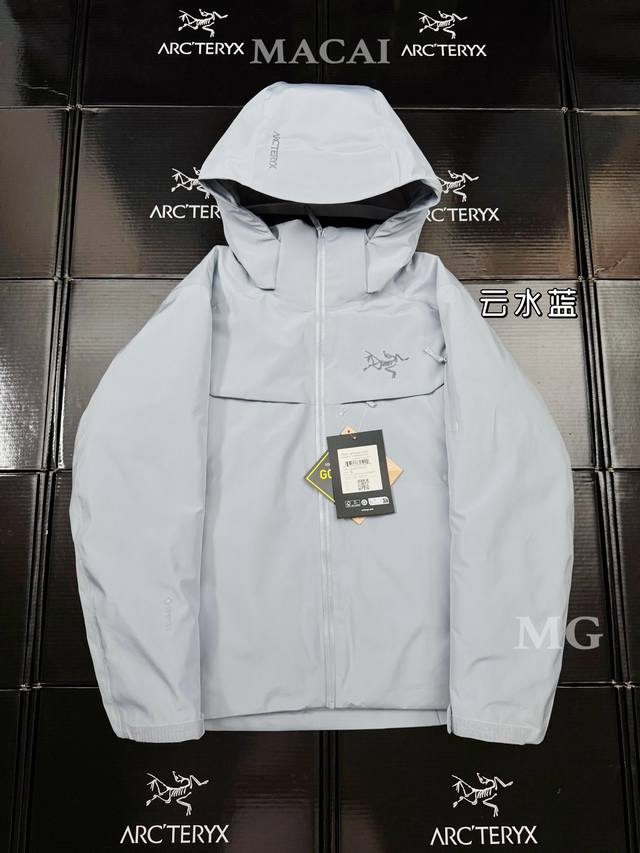25年最新版 顶级版本 Arcteryx始祖鸟Macai Jacket冬季新款男连帽防水买菜羽绒服滑雪服Gtx 750蓬鹅绒 标配搜救器 眼镜布，细节全部对版。