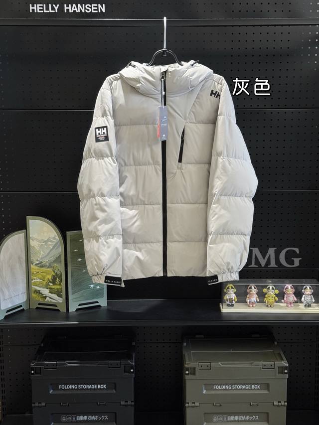Helly Hansen Crew系列 保暖连帽时尚鹅绒羽绒服 官网同步在售。户外休闲都可驾驭！客供超轻羽绒专用科技防风防水面料，全套细节辅料，平民价，内里90