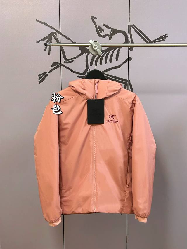 顶级版本 区别市场通货 Arcteryx始祖鸟 新款阿童木 Atom Ar Hoody 刺绣Logo户外耐磨轻量防水防风保暖连帽夹克棉服外套 这款Atom棉服在