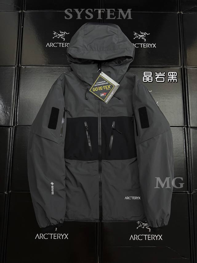 官网品质 全网独家最顶版本！#Arc'teryx# 始祖鸟System_A4.0 跃冬揽石 系列Kobah Parka拼接Logo硬壳羽绒服滑雪服男女同款 吴建