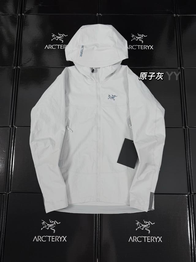 春夏薄款 七色齐发 顶级品质Arcteryx始祖鸟 Gamma Hoody Gamma系列 Logo徽标防风连帽夹克衣外套 原厂出品！品质保证！ 厚度适中！春秋