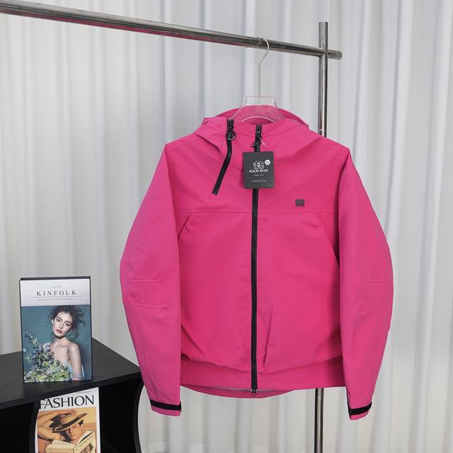 可隆二代 可隆Kolon Sport Obli-K 防水防风透湿耐磨硬壳冲锋衣男女同款 刘诗诗周雨彤同款 可隆｜ 系列 抗撕中性廓形多口袋2.5L露营Obli-