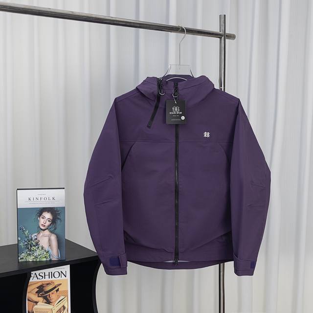 可隆二代 可隆Kolon Sport Obli-K 防水防风透湿耐磨硬壳冲锋衣男女同款 刘诗诗周雨彤同款 可隆｜ 系列 抗撕中性廓形多口袋2.5L露营Obli-