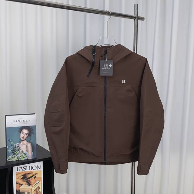 可隆二代 可隆Kolon Sport Obli-K 防水防风透湿耐磨硬壳冲锋衣男女同款 刘诗诗周雨彤同款 可隆｜ 系列 抗撕中性廓形多口袋2.5L露营Obli-