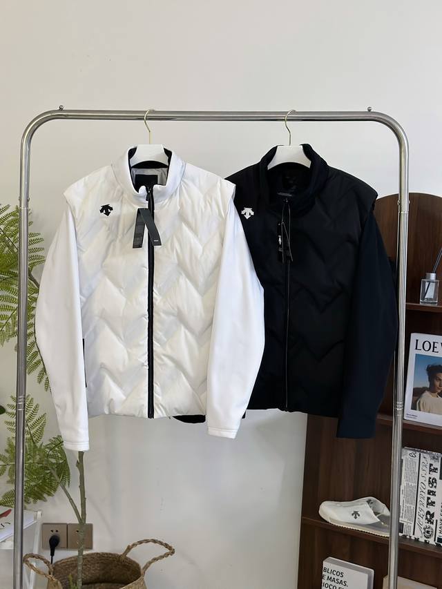 供 控 90绒！ 现货秒发！！Descentegolf 迪桑特高尔夫 Pro系列 男士二合一羽绒服。 Ds T二合一 男子羽绒马甲连帽软壳 二合一，秋冬季保暖防