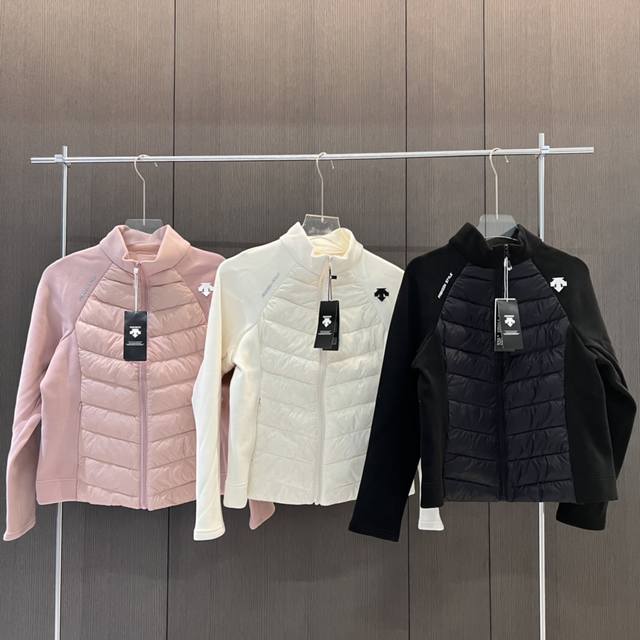 供 控 24冬季 Descente迪桑特 女士立领抓绒防水保暖短款轻薄羽绒服 内里填充国标90白鸭绒A9992羽绒！版型绝绝子！！提升高腰曲线，视觉上呈现S型身