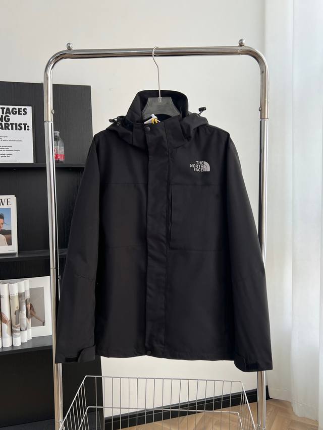 9910# The North Face - 北面家男防风防泼水软壳外套连帽夹克户外休闲连帽冲锋衣 休闲运动 挡风呵护 功能性胸袋 造型感与实用性兼具 Wind