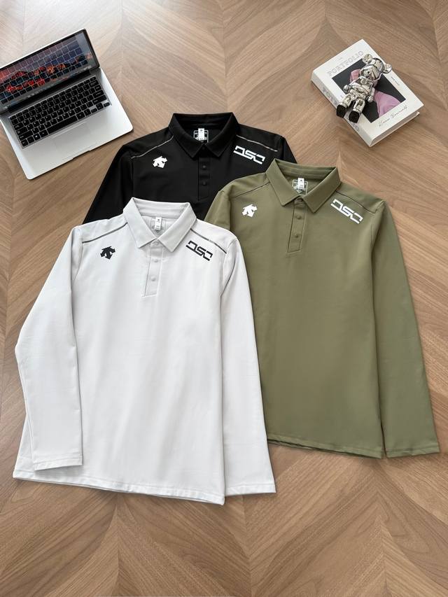 7756# 薄绒内里 迪桑特Descent内里薄绒打底衫 迪桑特立领翻领运动户外休闲卫衣！ 立领翻领设计非常百搭可商务可休闲可运动 高效透气吸湿排汗功效又挺阔有