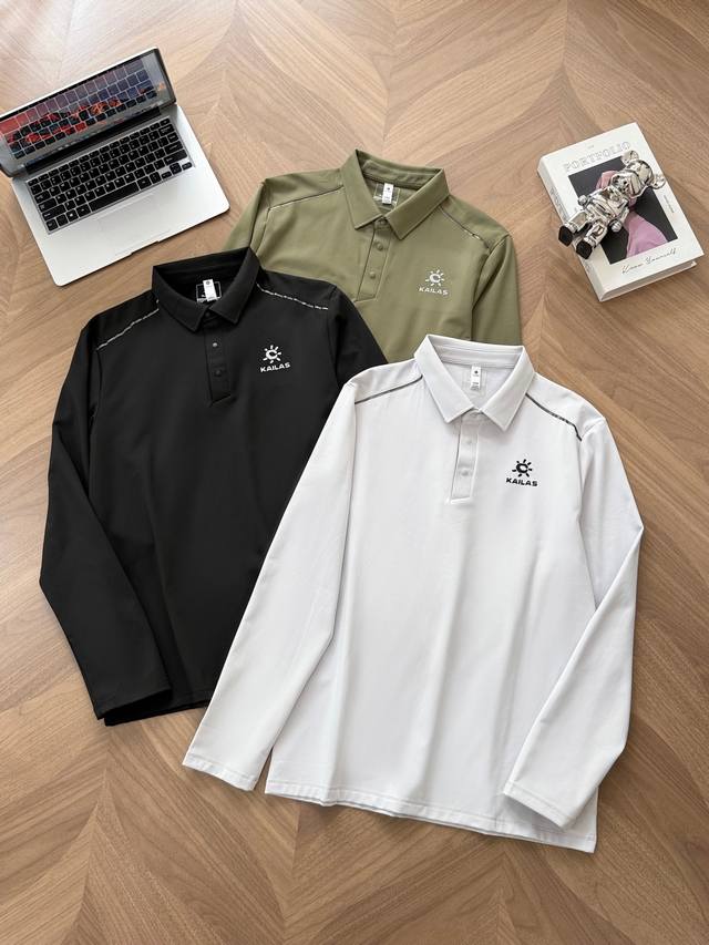 7758# 薄绒内里 Kailas凯乐石 户外运动功能性立领翻领卫衣长袖打底衫 这款版型比较日常，抗菌速干科技，高效排湿专为运动设计，单穿也保暖属于怎么搭都不会