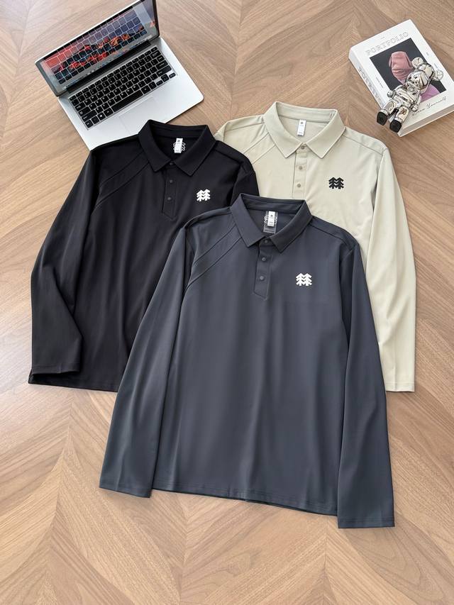 7753# Kolon Sport可隆男士长袖徒步内搭S-Functional立领翻领打底衫速干长袖卫衣 户外牛货！透气春夏秋速干高弹运动，跑步健身，翻领立领长