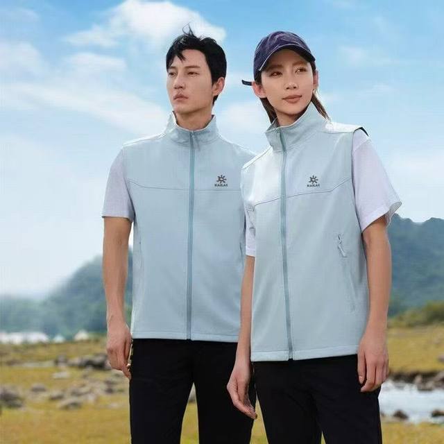 供 控 高品质，雪梨纸精包装 Kailas 凯乐石25秋季新款！男士户外运动休闲防风防水刺绣背心马甲！掌柜力荐！线上线下同步！区别市面通货！经典百搭不挑人！日常