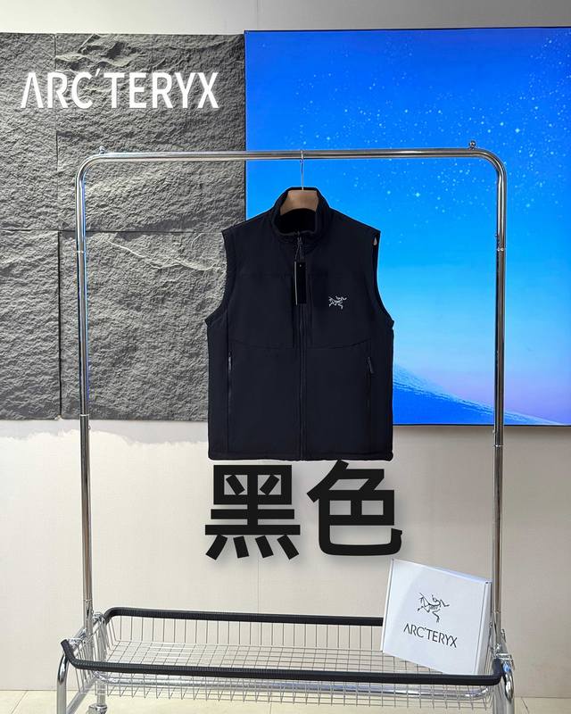 供 控 Arcteryx 始祖鸟 Atom系列 Sl 轻薄修身纯色运动两面穿立领马甲 男女情侣款 胸前双面经典田岛重工万针精心刺绣大鸟，每个拉链都是定制的，每个