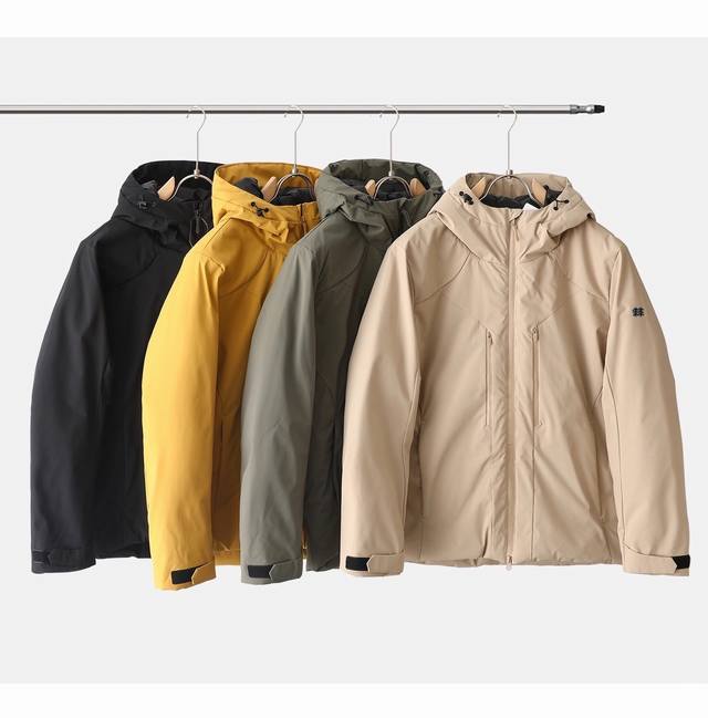 供 控 Kolon可隆家平替冬季新款防风防水保暖连帽长袖轻量棉服外套 尺码：M-3Xl 颜色：芥末黄碳黑色米棕色橄榄绿 以亲民价格P，尽享大牌级户外保暖体验！