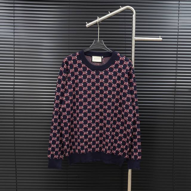 款式：古驰Gucci满印针织长袖毛衣 尺码：S-Xxl 面料：羊毛混纺 辅料：全套定制原版辅料 无性别区分 男女同款