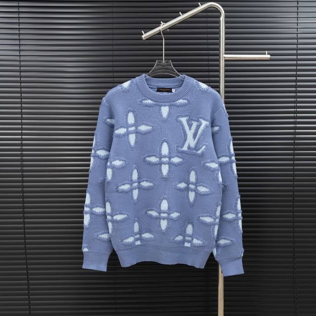 款式：路易威登Lv做旧毛边针织长袖毛衣 尺码：S-Xxl 面料：羊毛混纺 辅料：全套定制原版辅料 无性别区分 男女同款