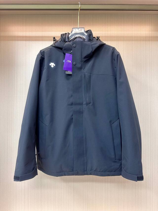 供 控 无敌品质 达标90白鸭绒 防静电 顶级防水 正品Ykk拉链 内胆可单穿 Descente 迪桑特男女同款两件套机能 顶级户外羽绒服 帽子可拆卸 户外专业