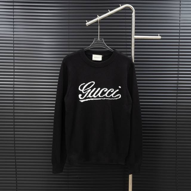 款式：古驰Gucci Logo针织长袖毛衣 尺码：S-Xxl 面料：羊毛混纺 辅料：全套定制原版辅料 无性别区分 男女同款