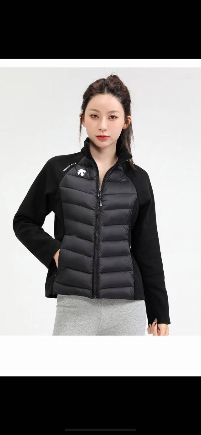 供 控 Ds 迪桑特24秋冬新款！90%新国标白鸭绒！女士时尚休闲百搭拼接立领羽绒服！掌柜力荐！太赞啦！全新升级板！观网门店同步！90%新国标白鸭绒填充！优质大