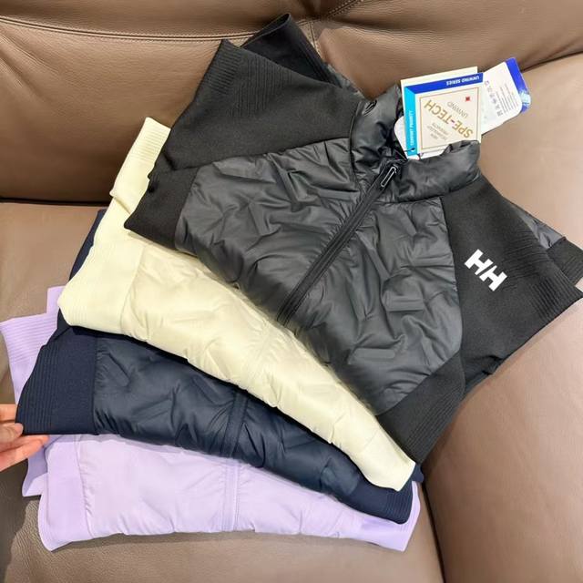 供 控 Helly Hansen海丽汉森专柜同款秋冬季新款针织一体女款白鸭绒羽绒服 前后压胶超声波工艺定型 手臂加厚春亚纺的拼接一体针织，内里包边工艺 ，所有细