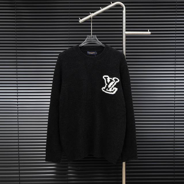 款式：Lv路易威登正反镜像Logo针织长袖毛衣 尺码：S-Xxl 面料：羊毛混纺 辅料：全套定制原版辅料 无性别区分 男女同款