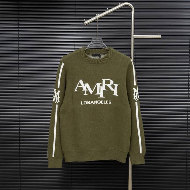 款式：Amiri埃米尔连体手臂提花针织长袖毛衣 尺码：S-Xxl 面料：羊毛混纺 辅料：全套定制原版辅料 无性别区分 男女同款