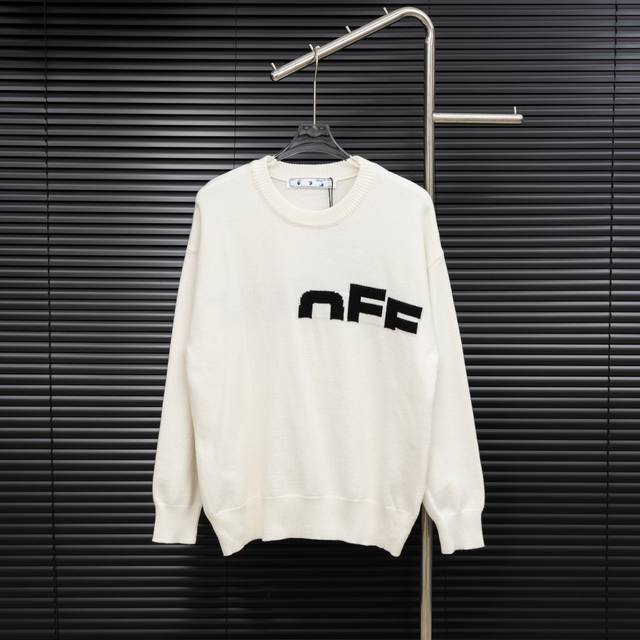 款式：Off White 白色空间针织长袖毛衣 尺码：S-Xxl 面料：羊毛混纺 辅料：全套定制原版辅料 无性别区分 男女同款